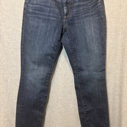 LOFT Dark Wash Skinny Jeans Mid Rise Size 27