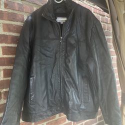 M. Julian Wilsons Leather Jacket Size XL Black w/ Zip Out Quilted Lining
