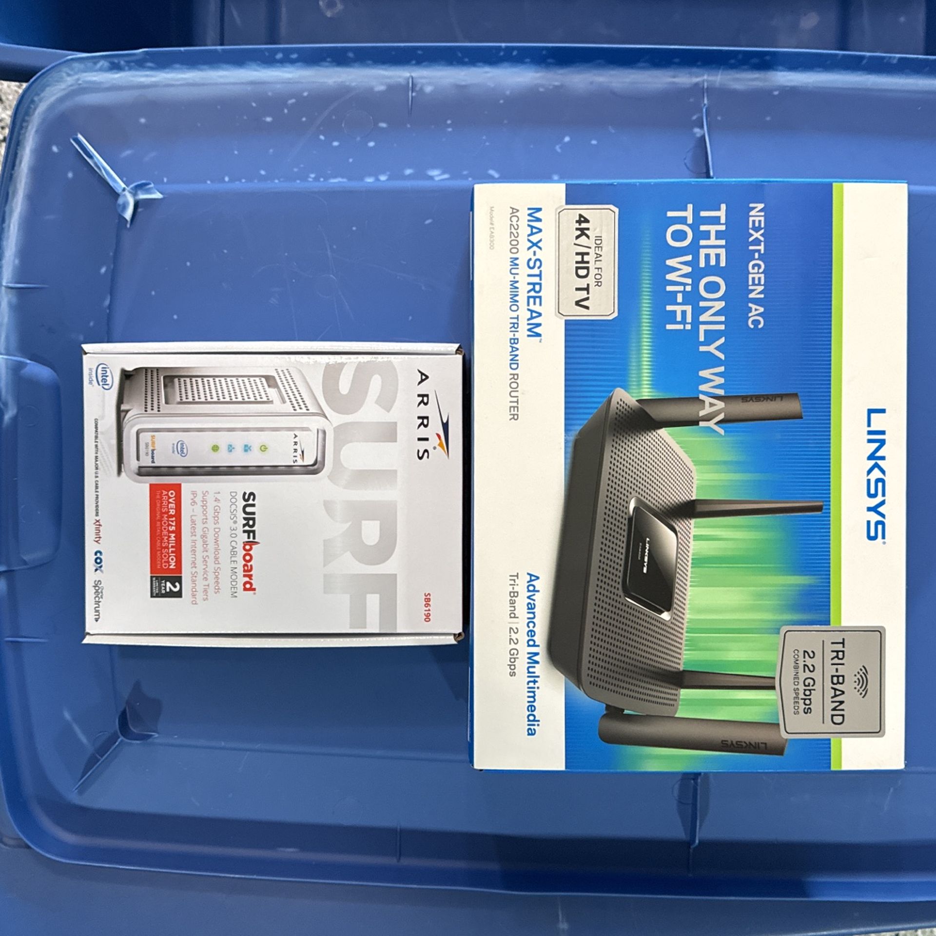 Links ya Router and Arris Surfboard Sb6190 Modem
