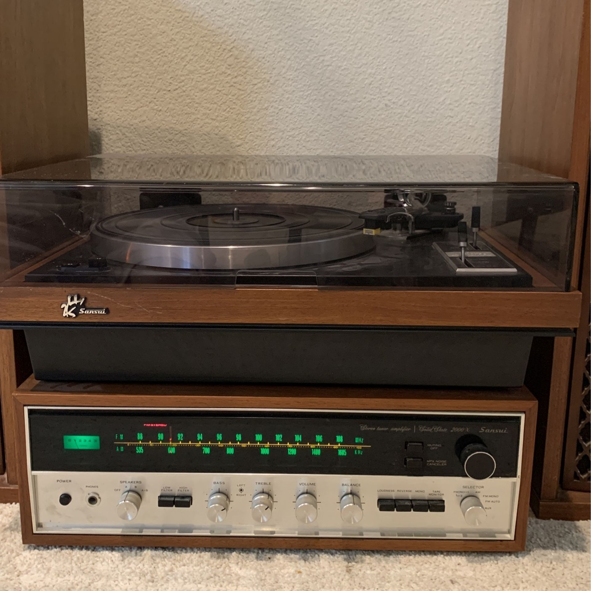Sansui Amp, Record Player, And Speakers for Sale in Monrovia, CA OfferUp