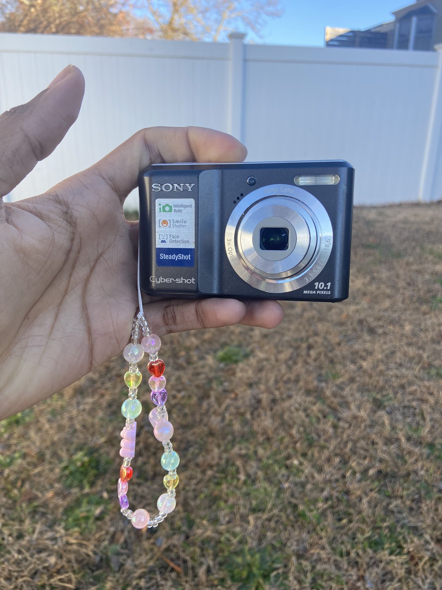 Used Black Sony Steady-shot DSC-S2000 10.1MP Digital  Camera w/ Sd Card