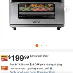 Aria 30gal Air Fryer/Oven