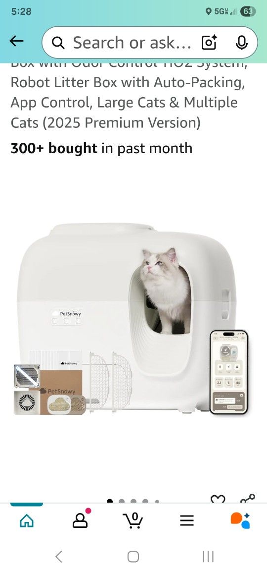 Smart Self Cleaning Litter Box