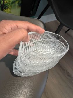 4 crystal bowls for $ salsa or ect. For $ 15