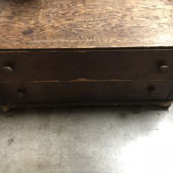 Antique wood drawer