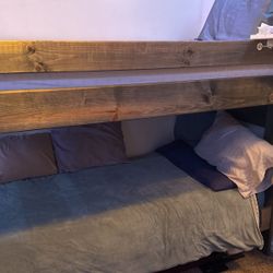 Wrangle Twin Bunk Bed-Gray