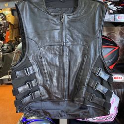 Leather Vest New Motorcycle $120