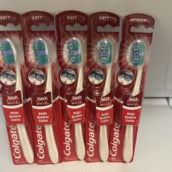 Colgate 360 Optic White toothbrush all 5 x $12