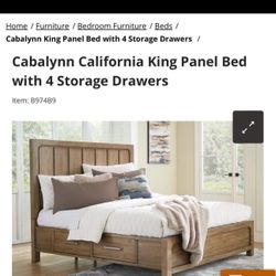 California King Bed With Storage