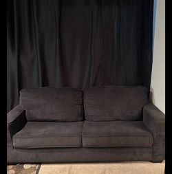 Two Black/Gray Couches OBO (big couch 6ft by 3ft by 3ft) (Smaller couch 5ft by 3ft by 3ft)