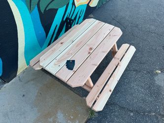 Toddler sized picnic table