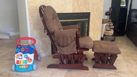 Glider Rocking Chair with Ottoman