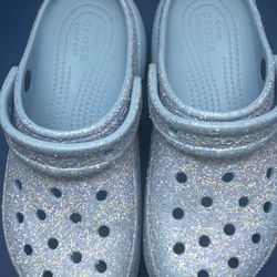 Crocs Classic Glitter Clog Women Size 7