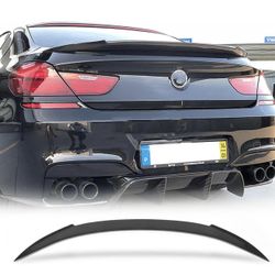 BMW Real Carbon Fiber Trunk Spoiler BMW 6 Series F06 F13 640i 650i M Sport M6 4Door 2012-2018 