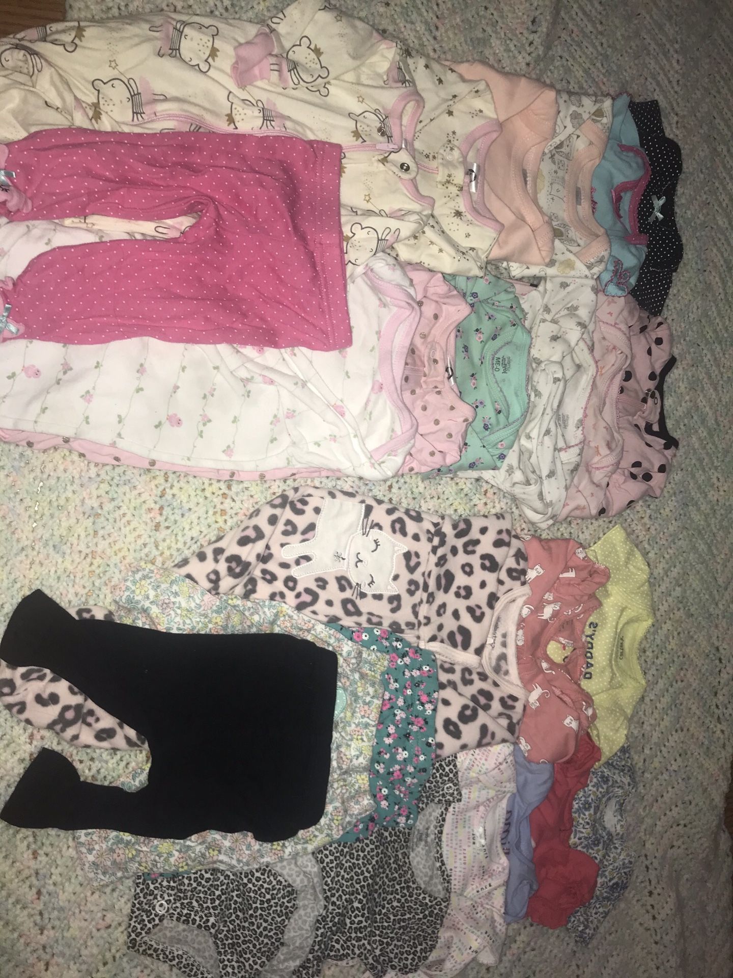 a 24 piece bundle (baby girls clothes )