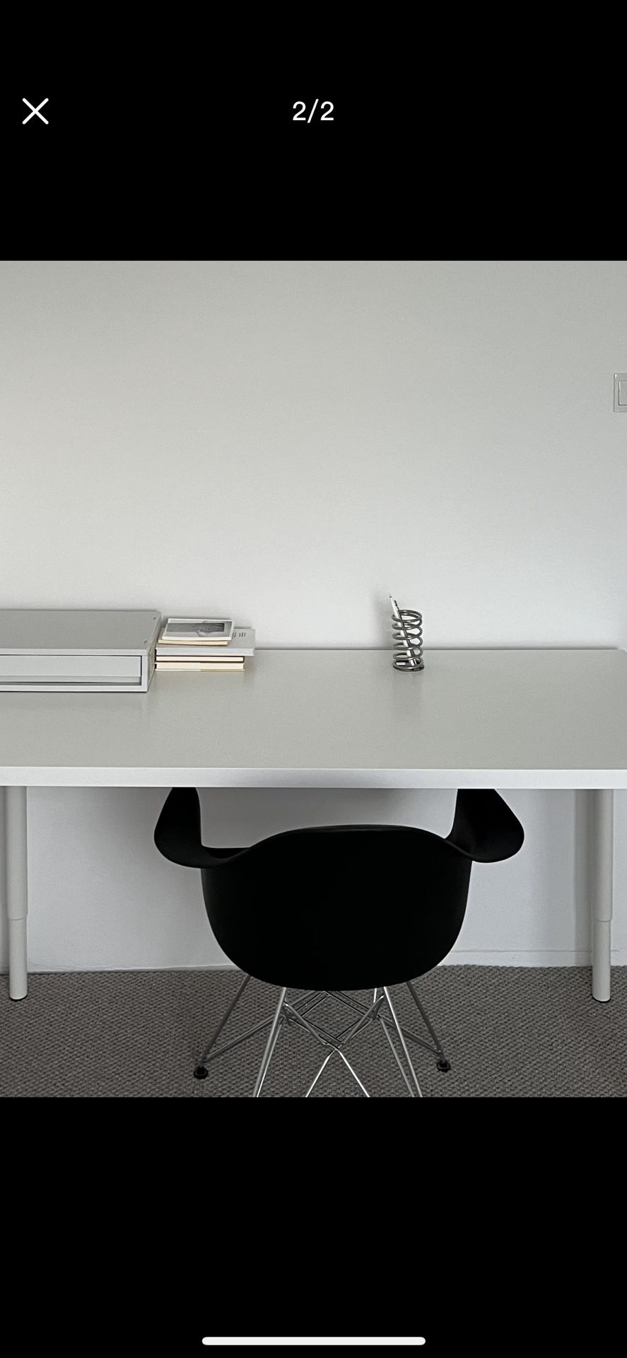 ikea 120×60cm desk $35