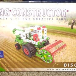 Childs Stem Toy Bison Harvester Metal Model Kit