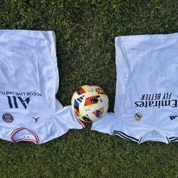 MLS match ball and two authentic jerseys brand new