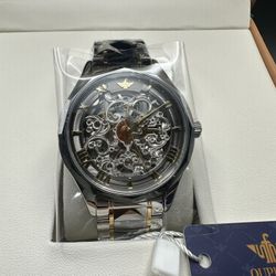 Oupinke Men’s Skeleton Mechanical Watch