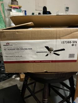 Design House Millbridge 52" Hugger LED Ceiling Fan - Satin Nickel (New/Open Box)