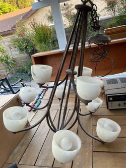 Metal chandelier