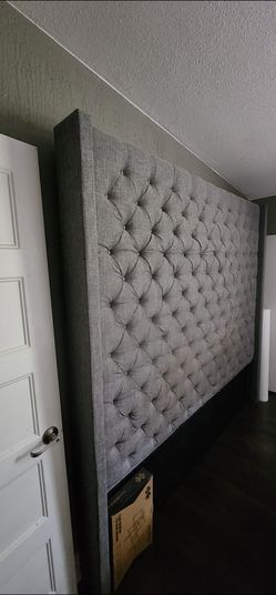 Extra Tall Tufted king size headboard