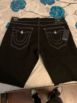 True Religion black jean shorts size 40