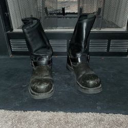 Harley Davidson Boots Motorcycle Leather Combat Boots Size 12 