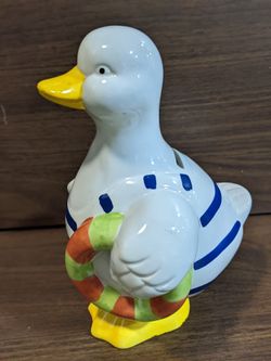 Glass Duck Bank