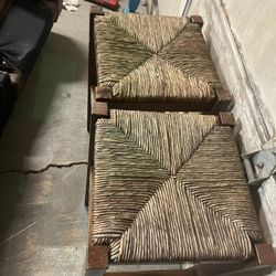 two bar stoools 