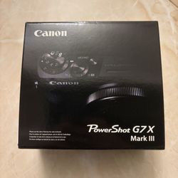 Canon PowerShot G7 X Mark III 20.1MP Point & Shoot 4K Digital Camera - Black NEW