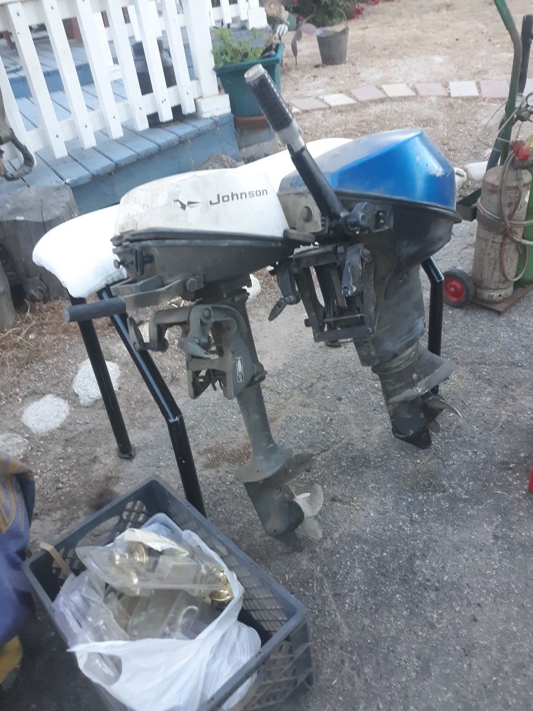 Two outboard motors