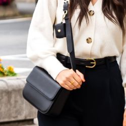 Bandolier Leather Crossbody Bag