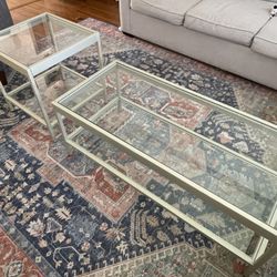 Glass Top Coffee & End Table