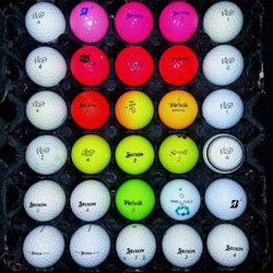 30 assorted premium brand golf balls for $18
Immaculate Condition,  Clean and ready for the fairways 