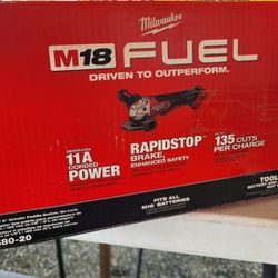 Milwaukee M18 FUEL 18V Lithium-Ion Brushless Cordless 4-1/2 in./5 in. Grinder w/Paddle Switch (Tool-Only)