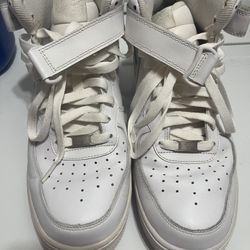  Nike Men's Air Force 1 Mid 07 in white