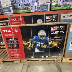 65” tcl smart 4k qled tv floor model 