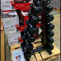 5-30Lb Dumbbell Set with Rack