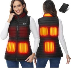 Heated Vest Women with Battery Pack Included, Lightweight Warm Electric Heated Jacket, Rechargeable Heating Vest （m l xl xxl ）