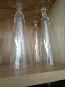 3 Crystal Beer Glasses