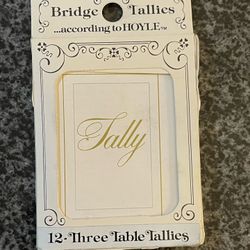 Bridge tallies according to Hoyle