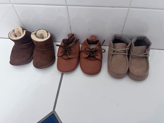 BRAND NEW Baby Boy Shoe Bundle - 3 Pairs (All Size 2C) - Never Worn!