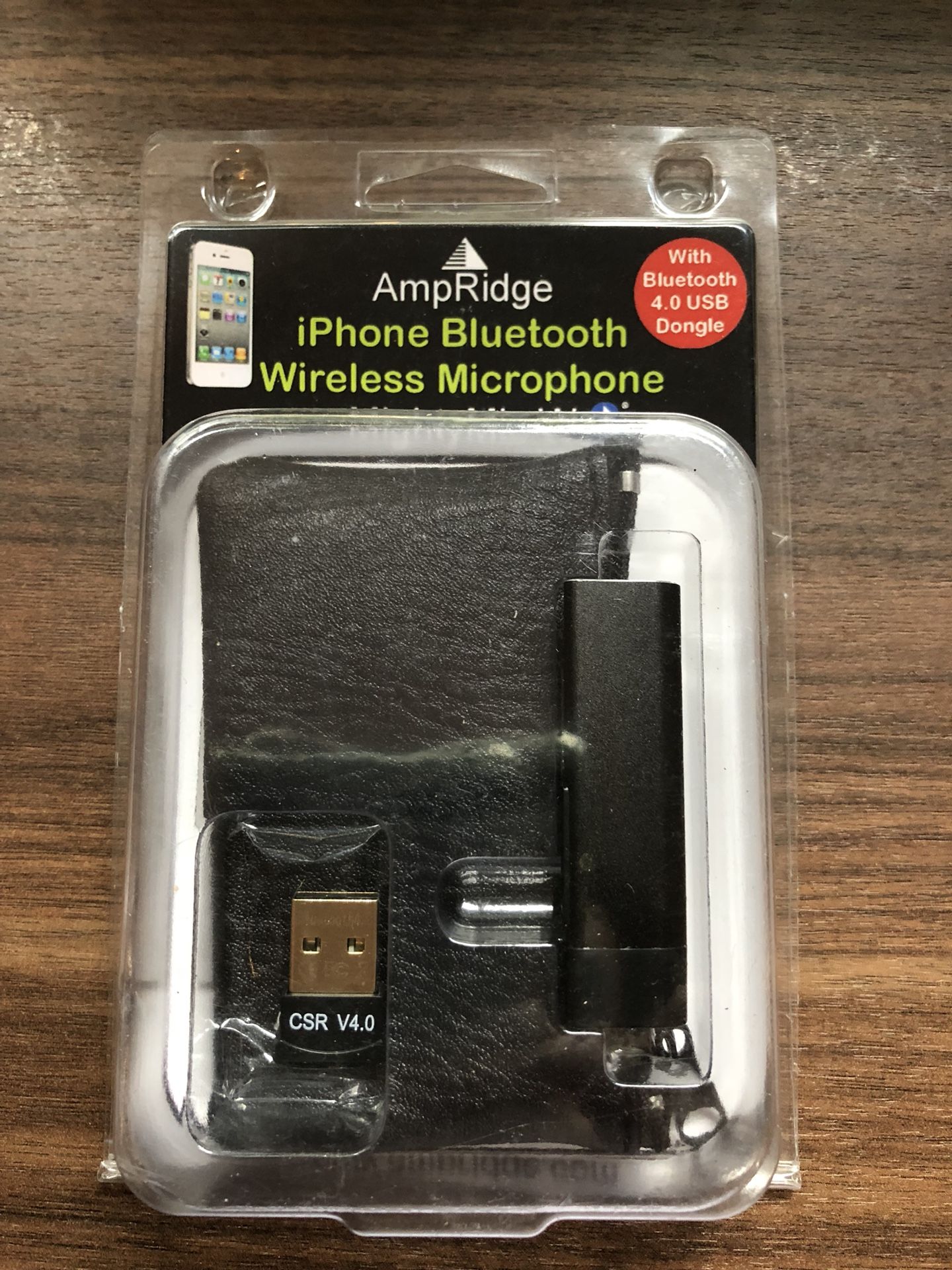 iPhone Ampridge MightyMic W Plus Wireless Bluetooth microphone for