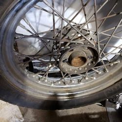 Harley Panhead Midstar Wheel And Tire