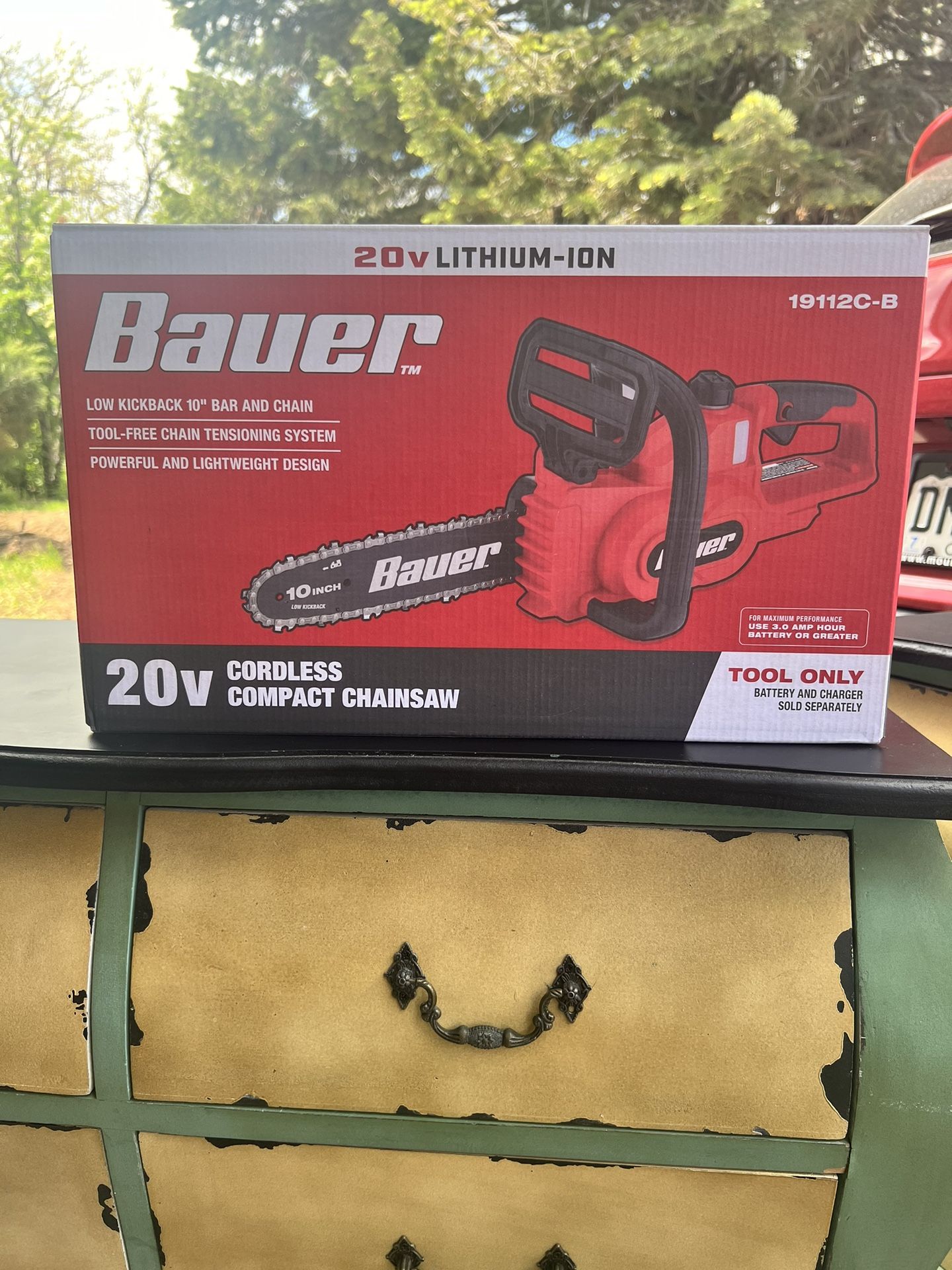 Brand New Bauer 20v Cordless Compact Chainsaw - Cash Only
