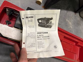 Sears Craftsman 3 inch belt sander