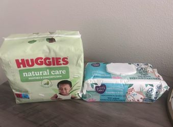 Huggies Natural Care Diapers & Baby Wipes Bundle
