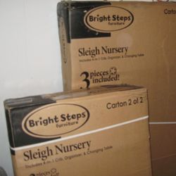 New Bright Steps 3 step Sleigh Nursery 