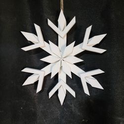 Custom Handmade Holiday Wooden Snowflake